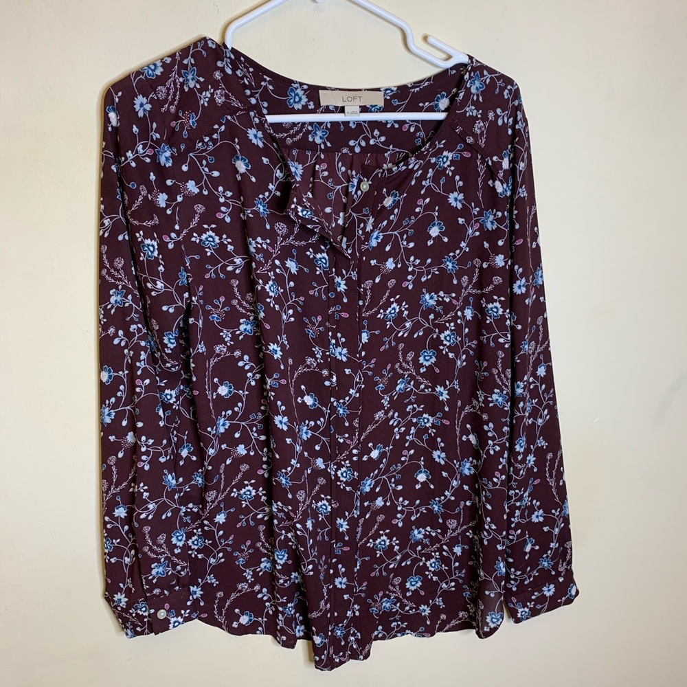 Maroon Loft Blouse